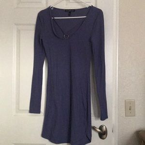 Purple long sleeve dress